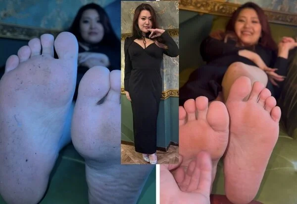 パンチラあり!蝦田しょうこさん24cm激弱足裏くすぐり!5分36秒