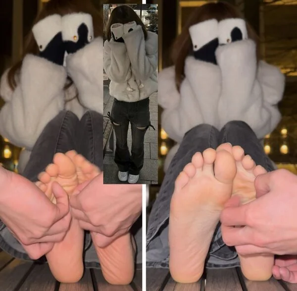 ◯リ系茶髪女子23cm激弱蒸れ足裏くすぐり!5分11秒