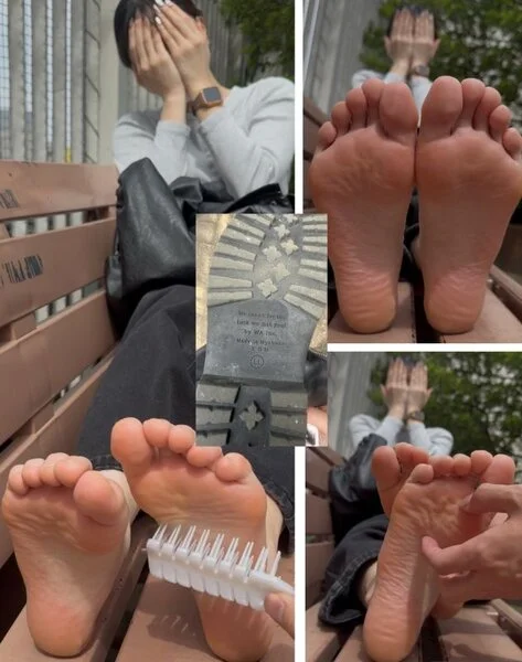 渡邊渚似ショートカット美女超激弱26cm足裏くすぐり足くらべ!6分6秒