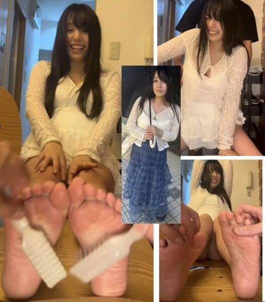 パンチラあり!すもーくはーとさん23.5cm足裏中心に激弱全身くすぐり!!9分5