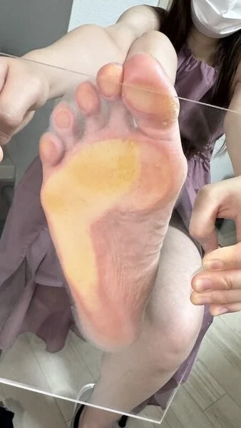 25.5センチの足の裏を堪能