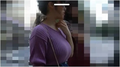 【街撮り動画35】アイドル並みに可愛い女子大生の巨乳揺れ
