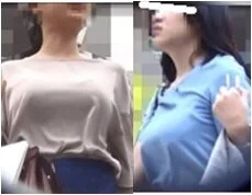 【街撮り動画90】OLさん2人の巨乳揺れ