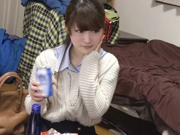 遠距離恋愛看護学生とほろ酔い生ハメSEX