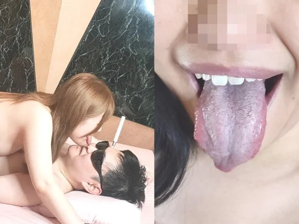 【ディープキス顔舐め中出しSEX集編 44】 舌フェチ向け!! 極上美女の長ベロ