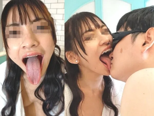本編顔出し!!【元芸能人のプレミアハーフ美女】爆美女しずかのツバだらけのすっぱ臭