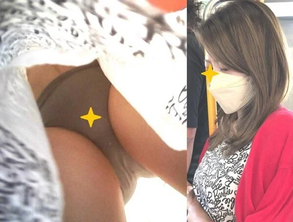 069美人OLお姉さん生Pフロント逆さ撮り!+お姉さん2人逆さ撮り!