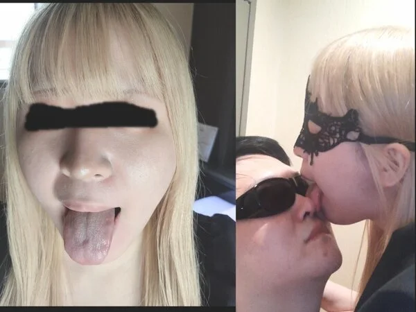 【社内顔舐めSEX】"黄色い舌苔べったり"ですっぱい口臭を放つ元アイドルり濃厚な