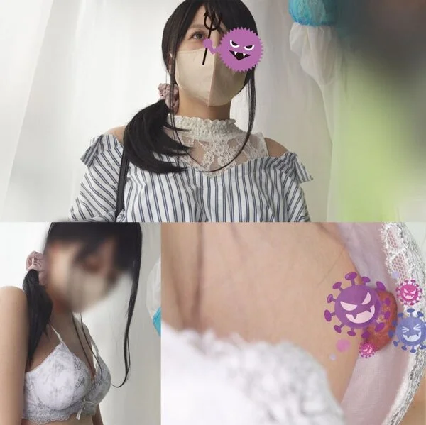 [ワクチン接種2名]勃ってる?めちゃくちゃ勃起してる巨大乳首さんと□リ顔お姉さん