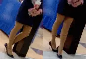ナチュラルパンスト美脚にタイトミニのOLさん セット