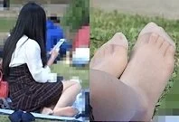 お花見パンストつま先&足裏お姉さん セット