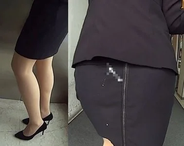 パンスト 美脚の受付嬢OLにぶっかけ悪戯