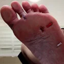 【巨大娘】小人の惑星 連れ帰った小人を素足でいたぶりながら踏み潰してイかせる【赤