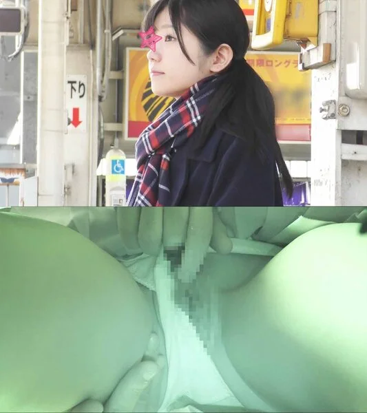 【電車■■】顔出し制服■■★可憐すぎる■■(?)★無垢なのに立ったまま痙攣絶頂★