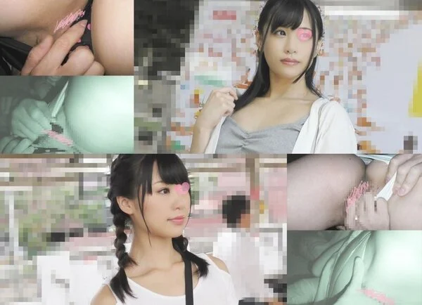 【■■動画/2本セット】白Pハミ毛の超美脚ミニスカ美脚が指マン嗚咽絶叫*水玉Tバ