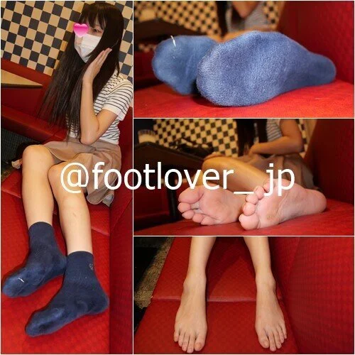 【画像+動画】18才製菓専門学生ちゃんのスニーカーで蒸れて匂ったソックス!糸くず