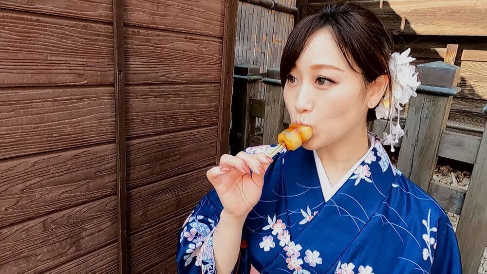 着物でドライブデート旅館で生ハメSEX‼