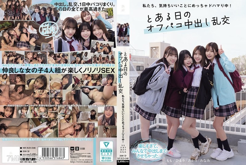 [モザイク破壊]MUKD-546 私たち、気持ちいいことにめっちゃドハマり中！ とある日のオフパコ中出し乱交